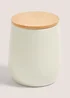 Natural Round Storage Tin (12cm x 9.5cm) Image 1