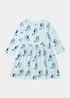 Kids Blue Bluey Print Dress (9mths-5yrs) - 9-12 months Image 1