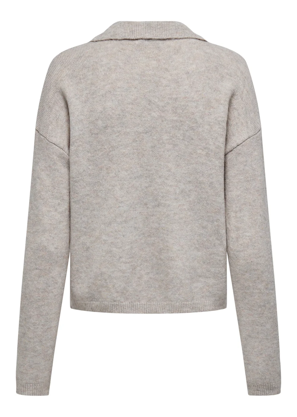 JDY Rue Grey Long Sleeve Knitted Sweatshirt - Size 8 Image 2
