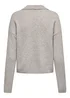 JDY Rue Grey Long Sleeve Knitted Sweatshirt - Size 8 Image 2