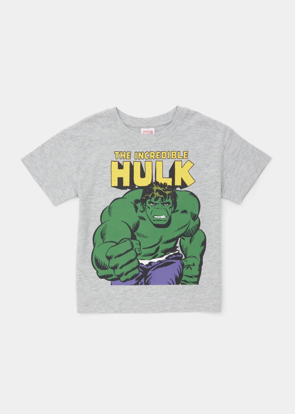 Kids Grey Marvel The Hulk T-Shirt (3-9yrs) - Age 3 Years Image 1