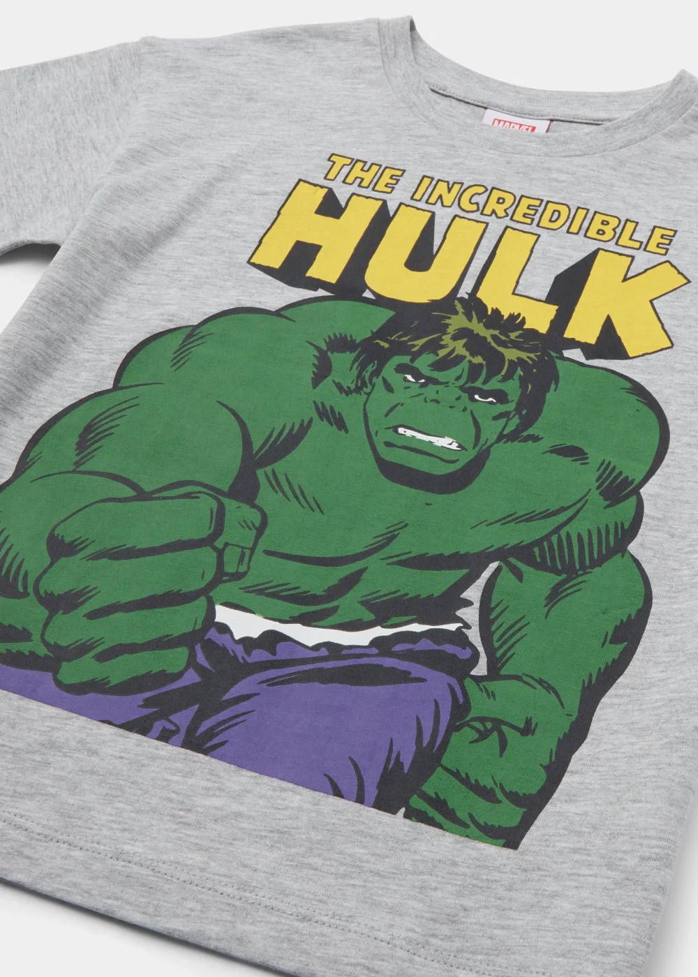 Kids Grey Marvel The Hulk T-Shirt (3-9yrs) - Age 3 Years Image 2