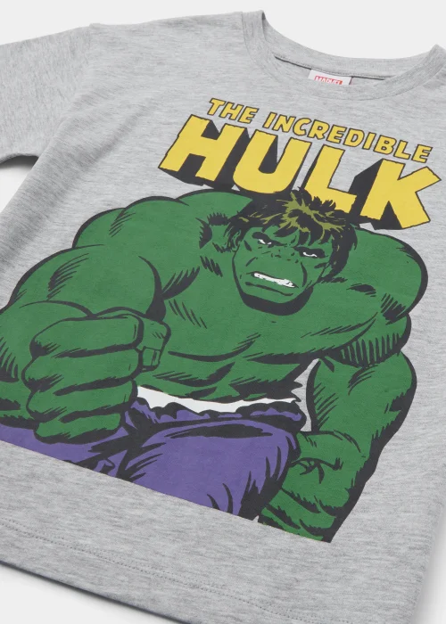 Kids Grey Marvel The Hulk T-Shirt (3-9yrs) - Age 3 Years Image 2
