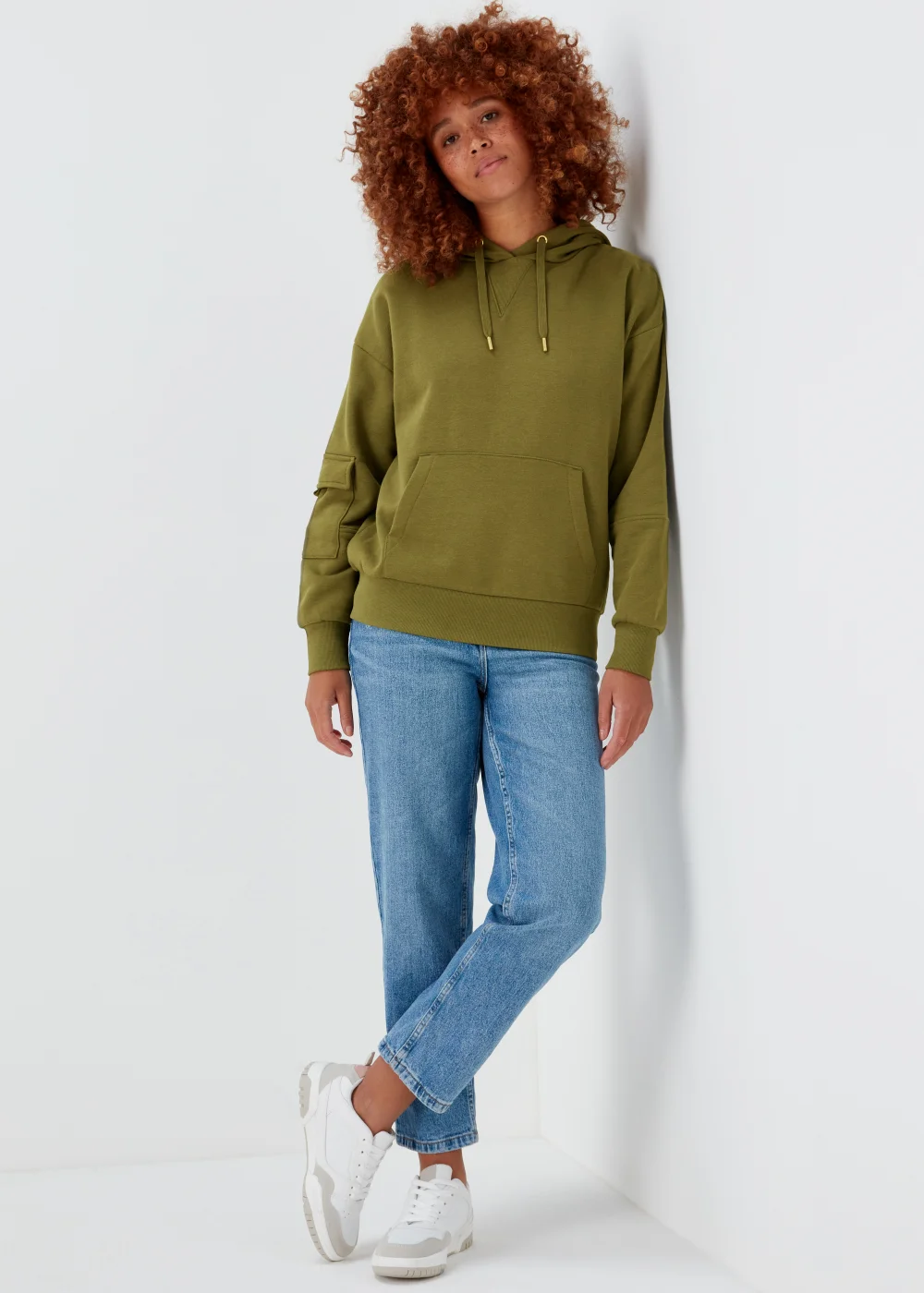 Papaya Petite Green Co-Ord Hoodie - Small Image 4