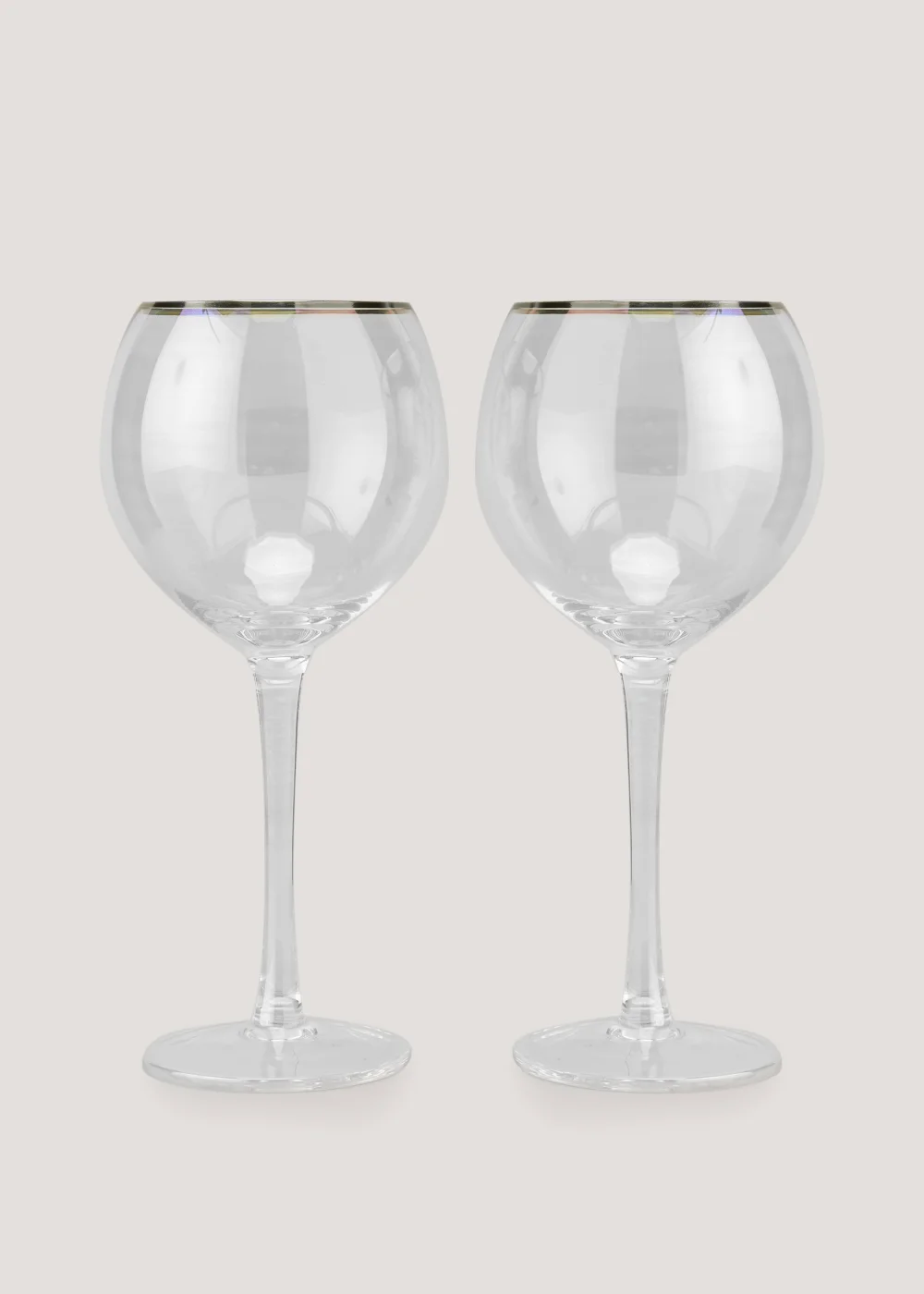 2 Pack Lustre Wine Glasses (19cm x 7.5cm) Image 1