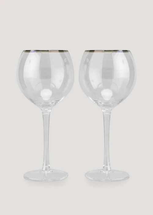 2 Pack Lustre Wine Glasses (19cm x 7.5cm) Image 1