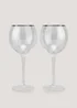 2 Pack Lustre Wine Glasses (19cm x 7.5cm) Image 1