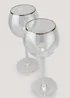 2 Pack Lustre Wine Glasses (19cm x 7.5cm) Image 2