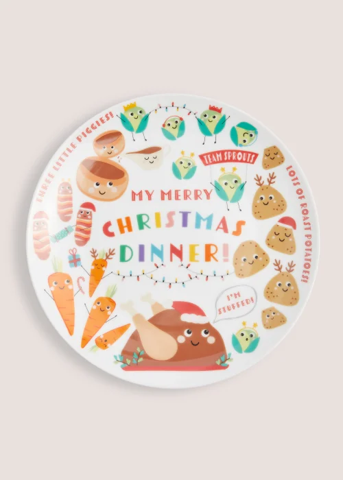 Kids Christmas Dinner Plate (24cm) Image 1