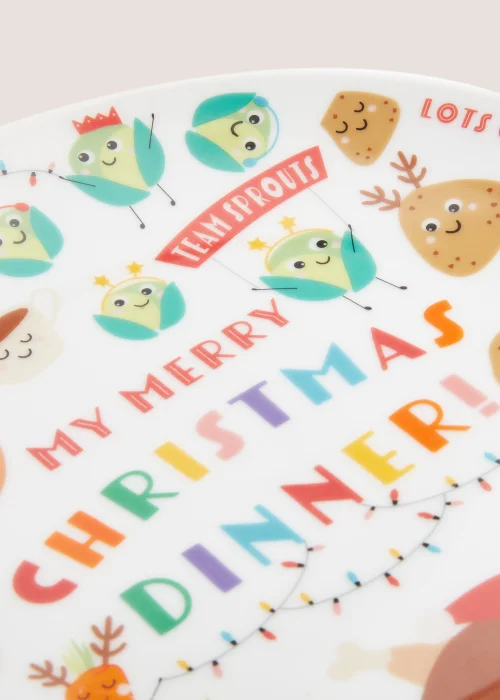 Kids Christmas Dinner Plate (24cm) Image 2