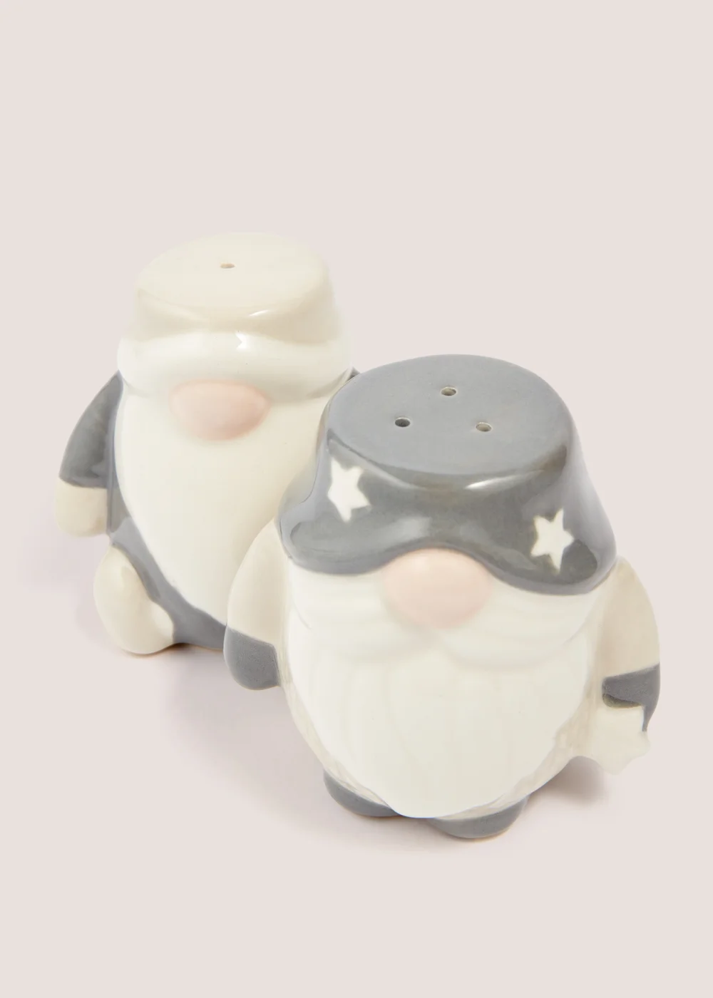 Grey Christmas Gnome Salt & Pepper Shakers (7.5cm x 8cm) Image 2