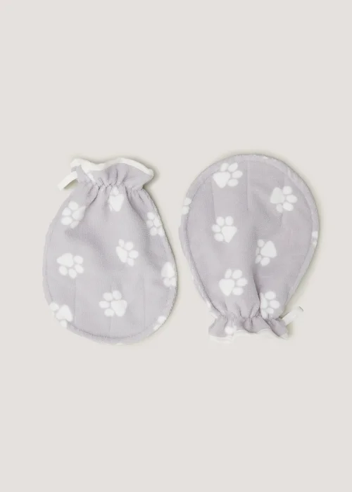 2 Pack Grey Pet Drying Mitts (26cm x 21cm) Image 1