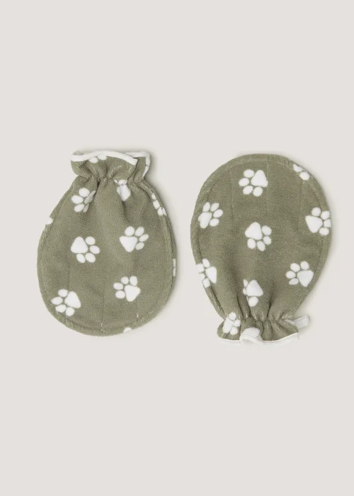 2 Pack Green Pet Drying Mitts (26cm x 21cm) Image 1