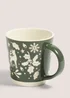 Green Christmas Stag Mug (9.5cm x 9.5cm) Image 1