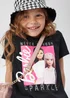 Kids Black Barbie Sparkle T-Shirt (4-10yrs) - Age 4 Years Image 3
