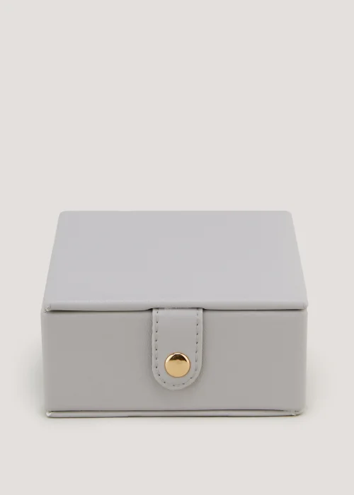 Grey PU Small Jewellery Box Image 1