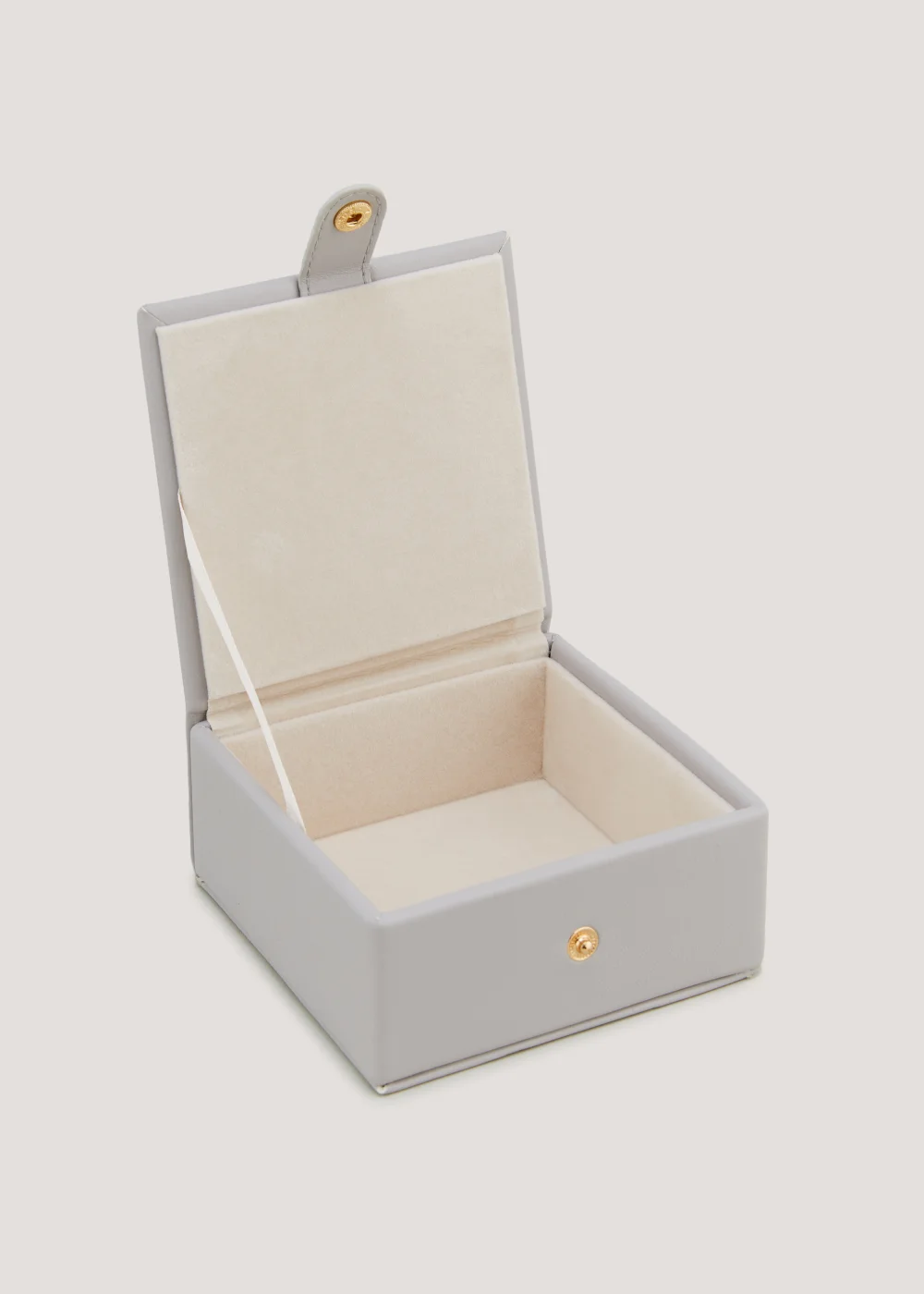 Grey PU Small Jewellery Box Image 2