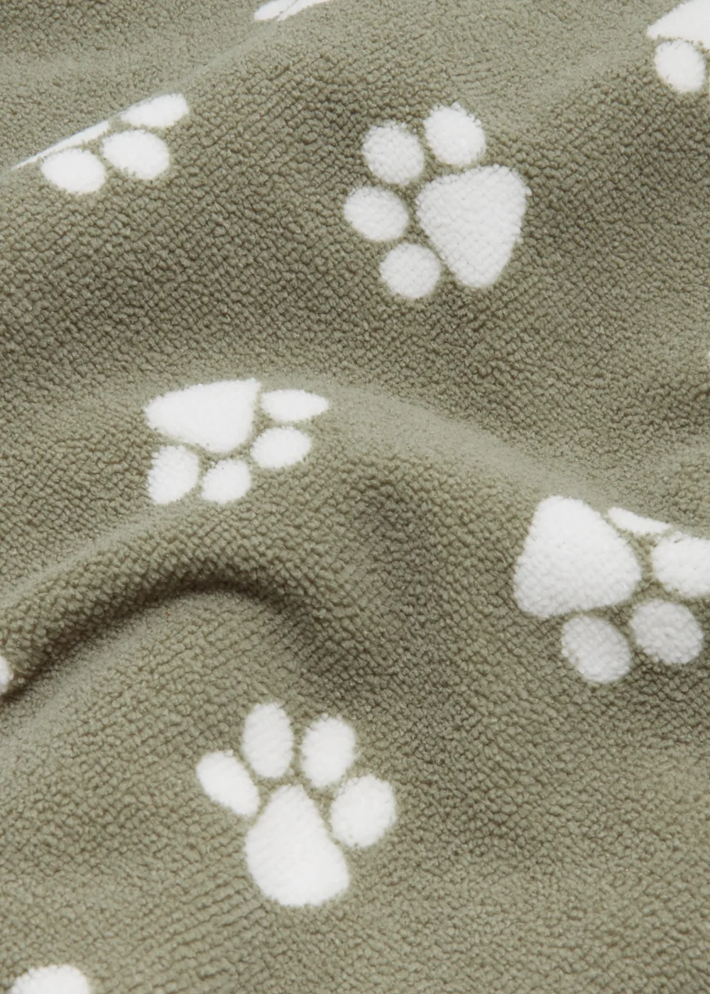 Green Paw Print Pet Towel (120cm x 80cm) Image 2
