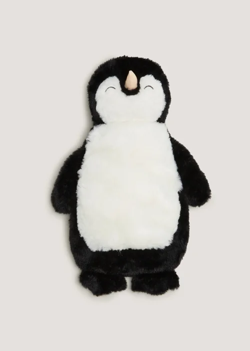 Black Penguin Hot Water Bottle (1500ml) Image 1