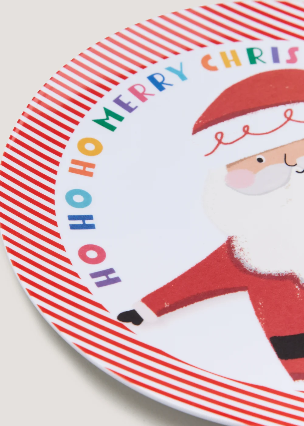 Kids Santa Slogan Christmas Plate (23cm) Image 2