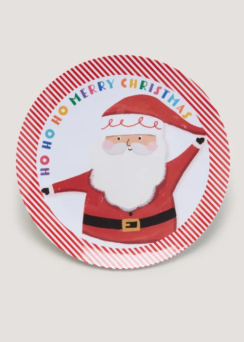 Kids Santa Slogan Christmas Plate (23cm) Image 1