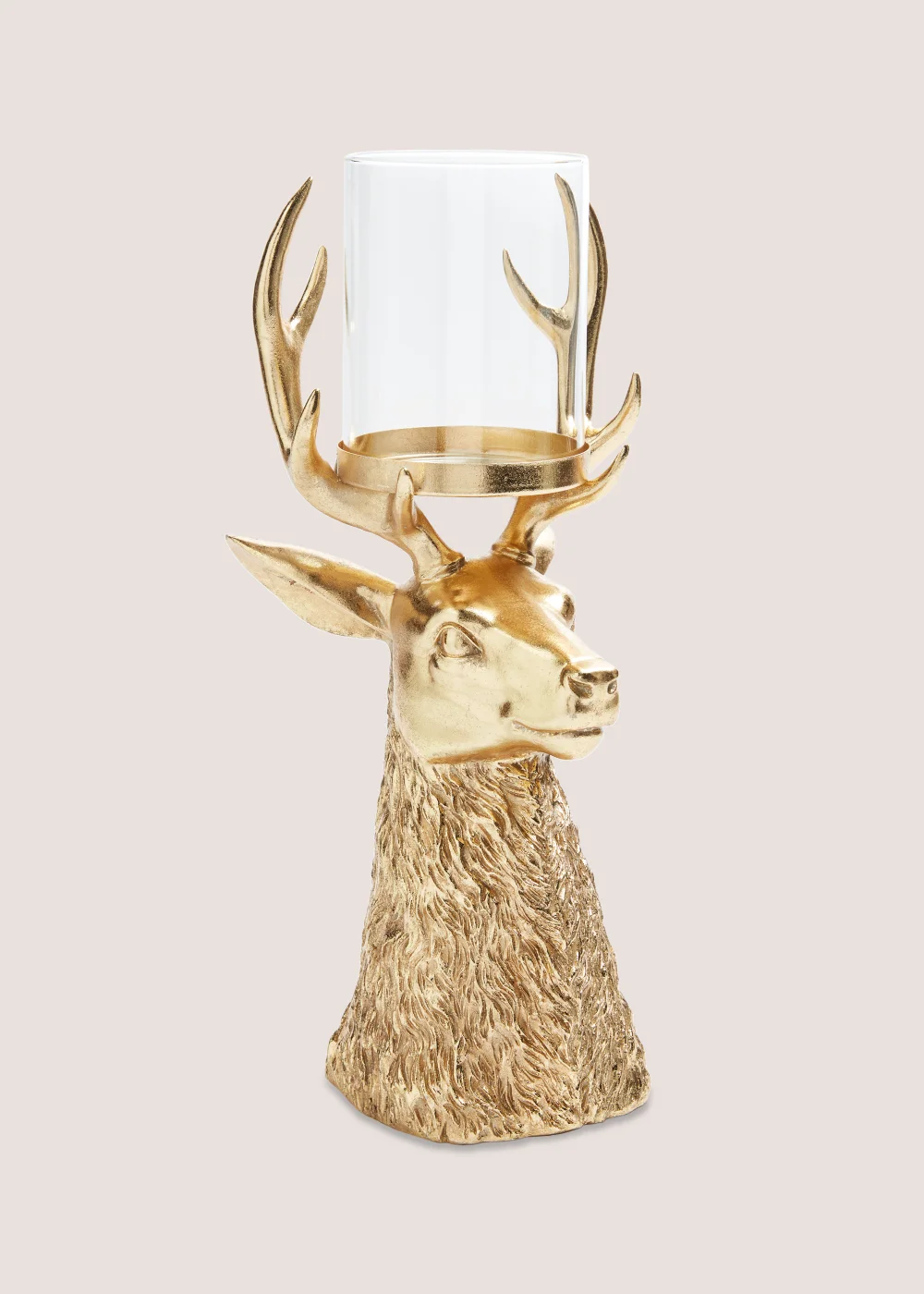 Gold Stag Candle Holder (23cm x 9cm) Image 1