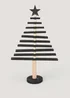 Black Wood Christmas Tree Ornament (45cm x 9cm x 25cm) Image 1