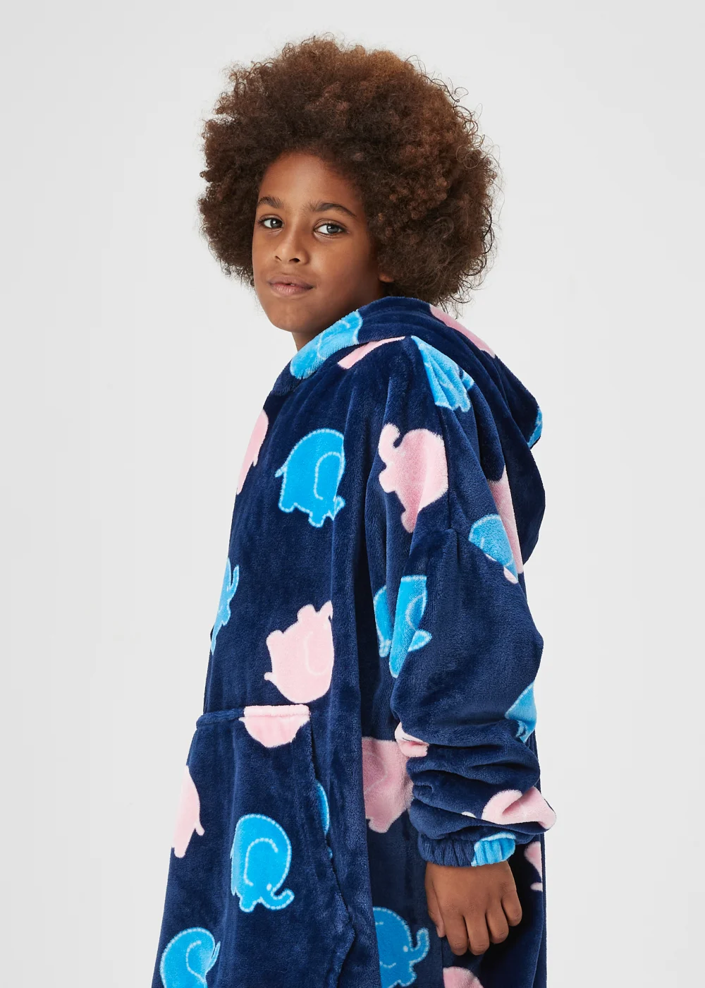 Kids Alder Hey Navy Snuggle Hoodie (3-13yrs) - Age 3 - 7 Years Image 3