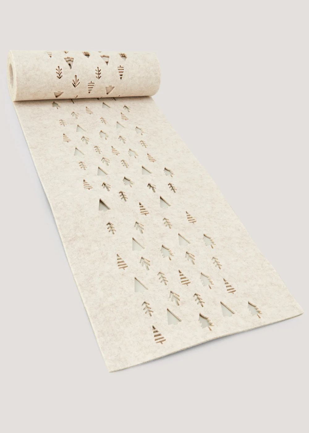 Natural Felt Christmas Tree Runner (200cm x 30cm) Image 1