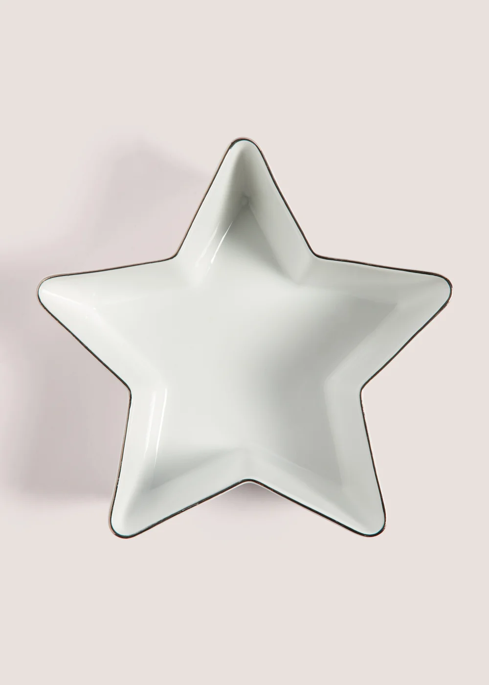 Silver Rim Star Dish (22cm x 17.5cm) Image 2