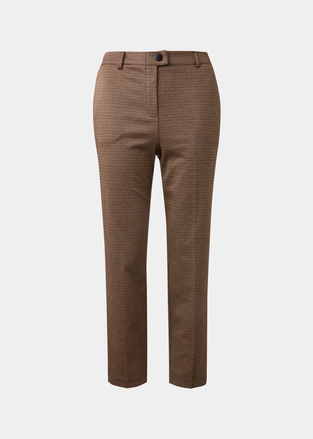 Brown Check Elasticated Trousers - 8 Image 5