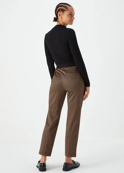 Brown Check Elasticated Trousers - 8 Image 2