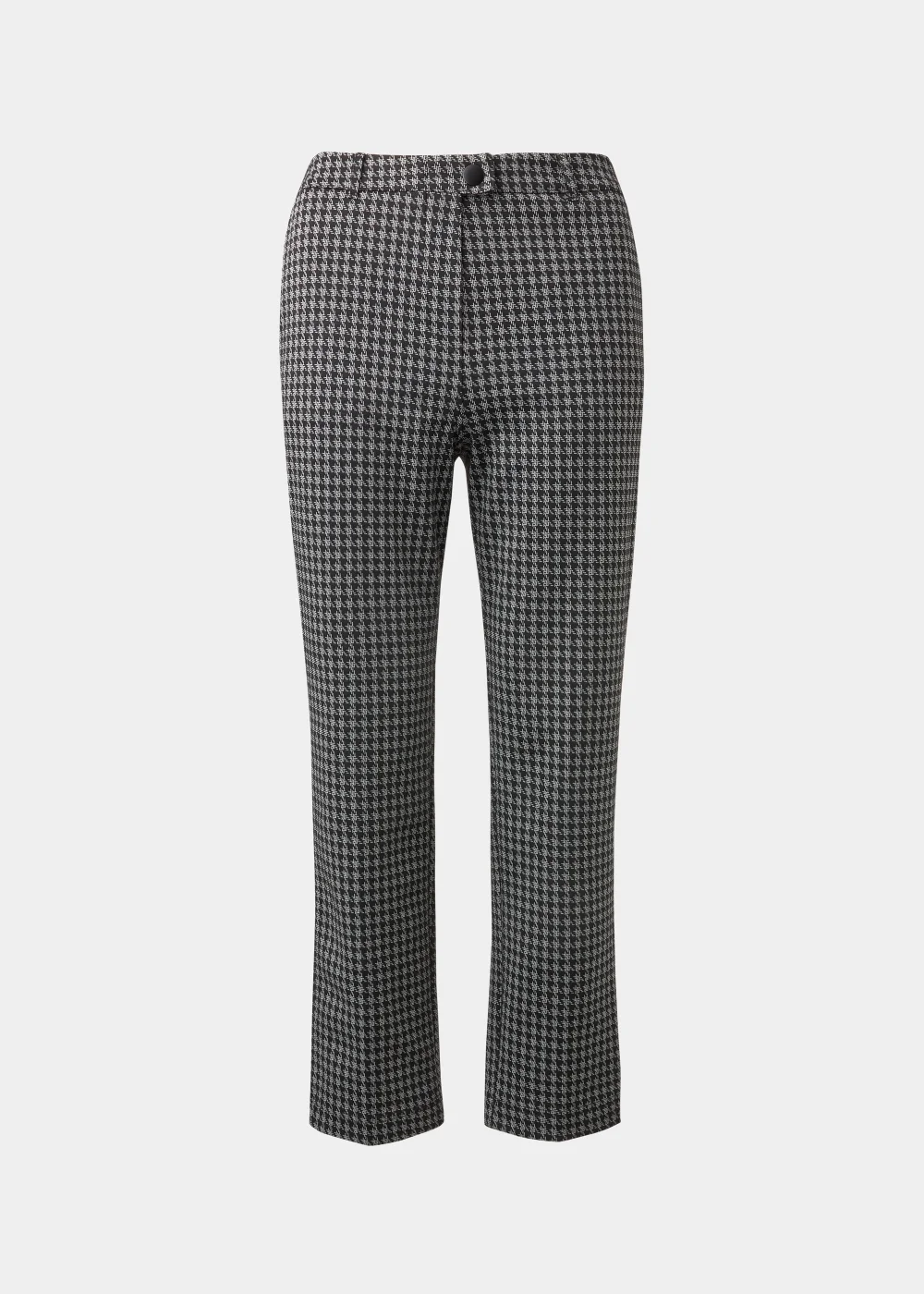 Grey Dogtooth Check Elasticated Trousers - 8 Image 5