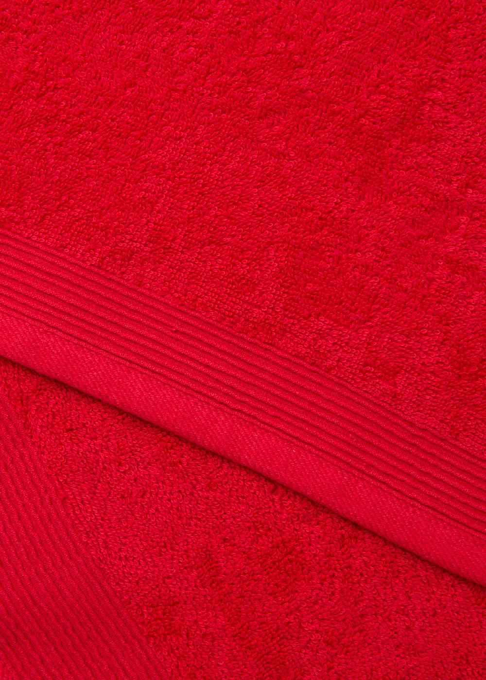 Red Low Twist 100% Cotton Towels - Bath Towel Image 2
