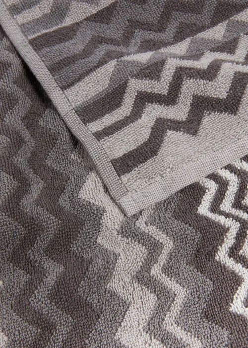Grey Chevron 100% Cotton Towels - Hand Towel Image 2