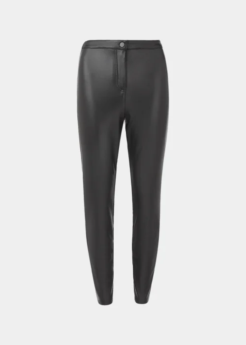 Jessie Black PU Trousers - Size 8 Image 5