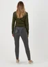 Jessie Black PU Trousers - Size 8 Image 2
