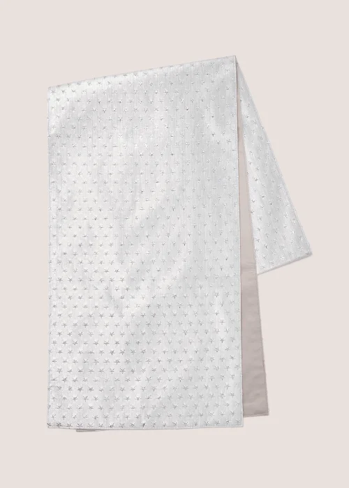 Silver Glitz Christmas Runner (225cm x 35cm) Image 1