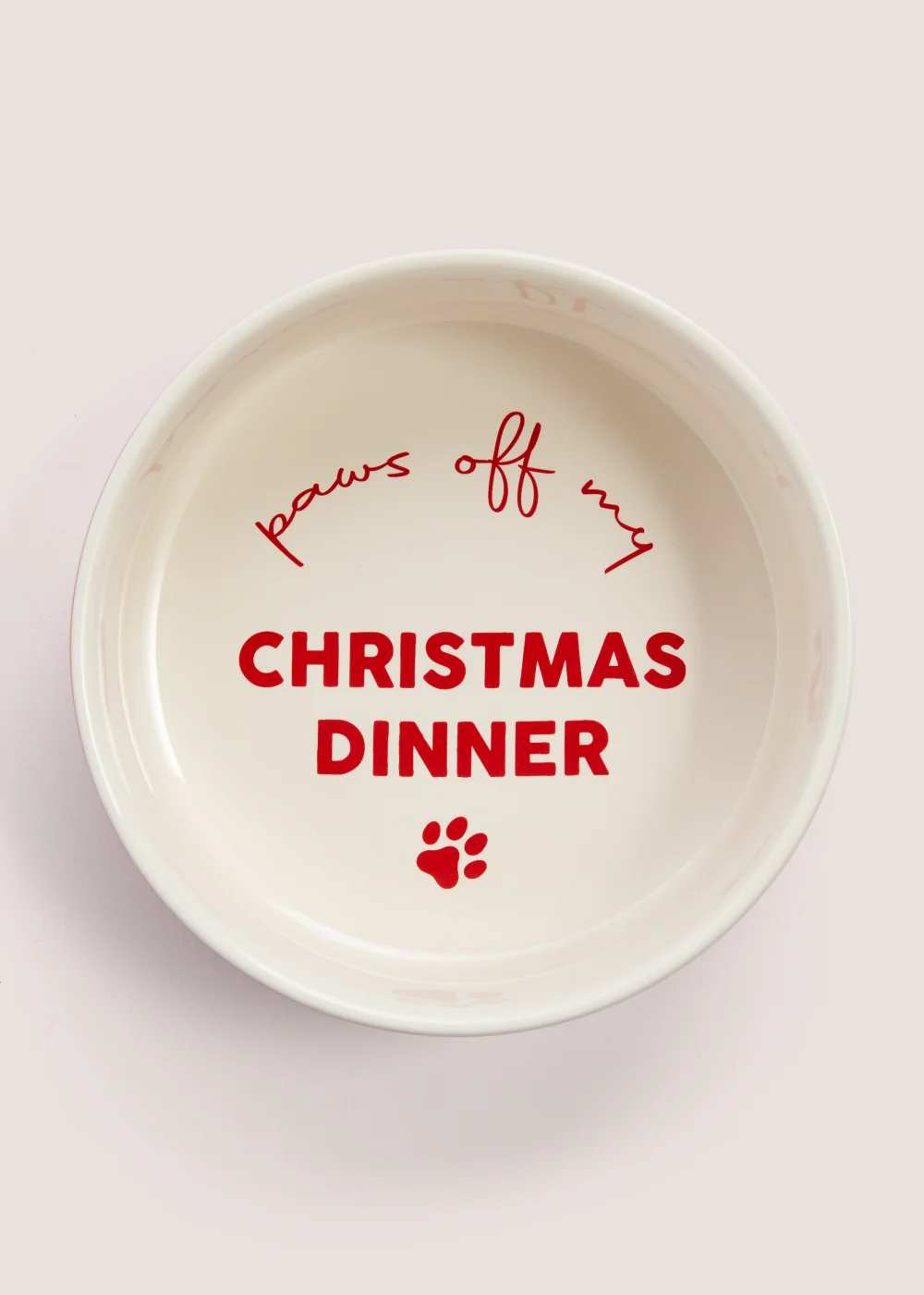 Santa Christmas Pet Bowl (15cm x 15cm x 6cm) Image 2