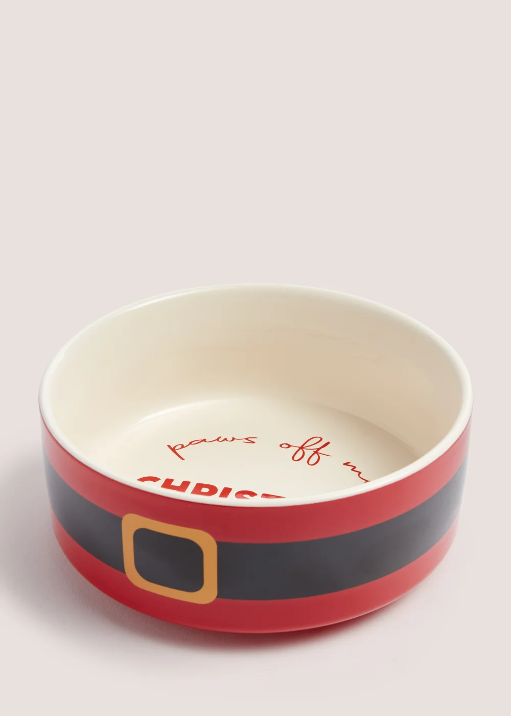 Santa Christmas Pet Bowl (15cm x 15cm x 6cm) Image 1