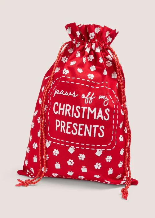 Red Christmas Pet Sack (44cm x 31cm x 2cm) Image 1