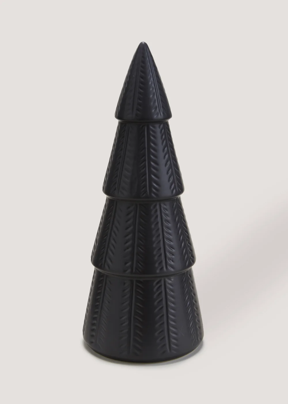Black Large Ceramic Christmas Tree (34cm) Image 1