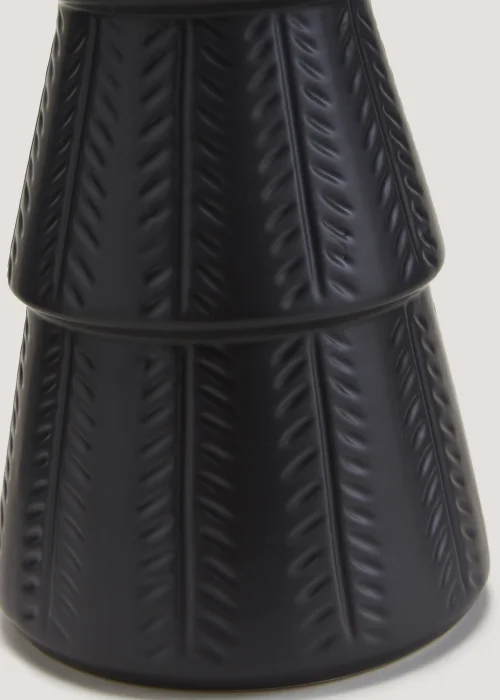 Black Large Ceramic Christmas Tree (34cm) Image 2
