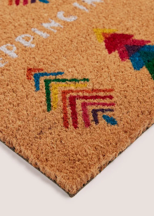 Rainbow Christmas Tree Slogan Doormat (60cm x 40cm) Image 2