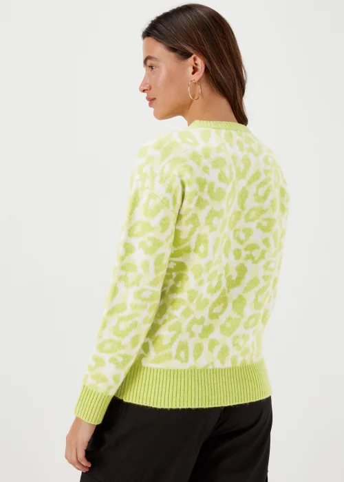 Lime Animal Print Jumper - XS Image 2