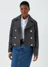 Navy Short Military Jacket - 8 Image 4