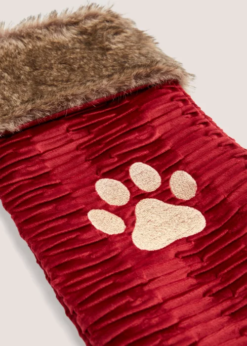 Red Christmas Pet Stocking (51cm x 32cm x 12.5cm) Image 2