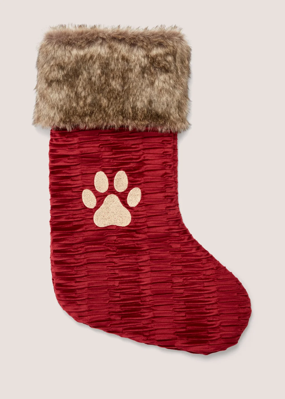Red Christmas Pet Stocking (51cm x 32cm x 12.5cm) Image 1