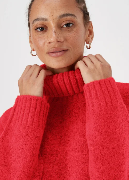 Red Roll Neck Jumper - XS Image 3