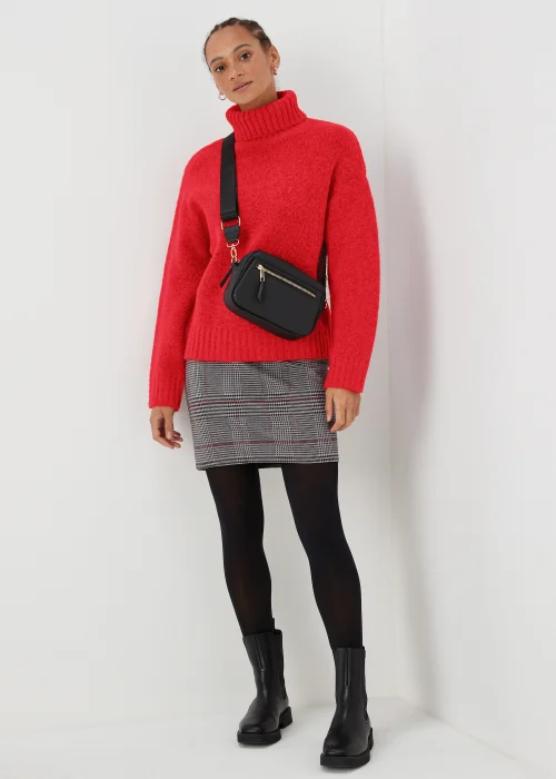 Red Roll Neck Jumper - XS Image 4